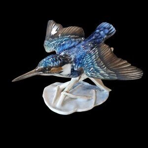Rosenthal Heidenreich Icebird Kingfisher Eisvogel Bird In Flight‎ 1678 Figurine